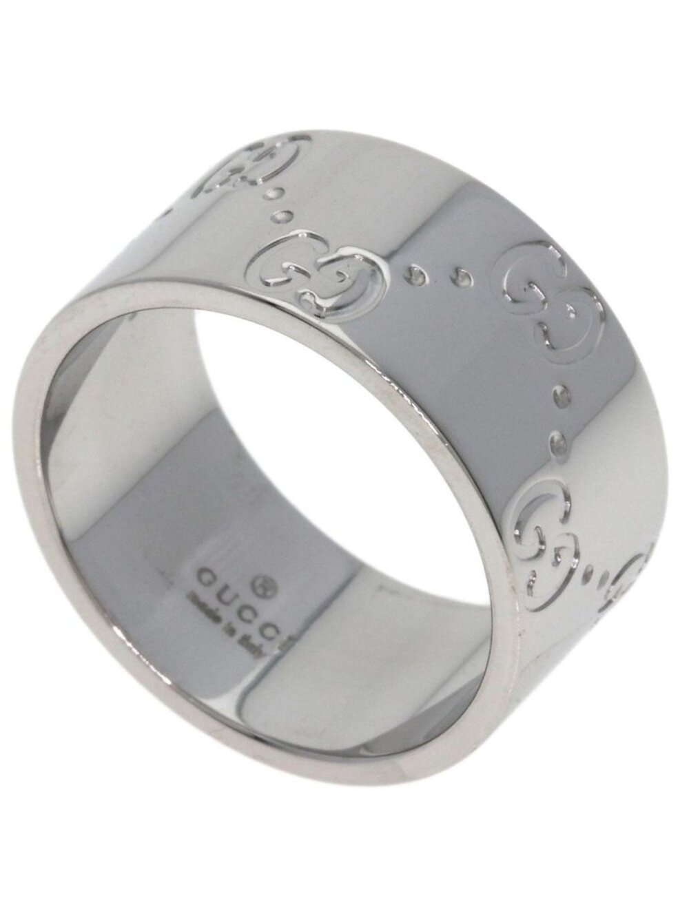 Gucci Icon Wide Ring 18k White Gold